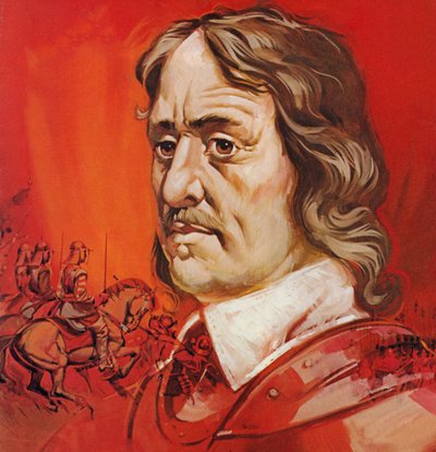 Oliver Cromwell (litografía en color) de Angus McBride