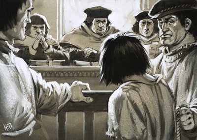 Los prisioneros no podían esperar piedad del temido Tribunal de la Cámara de las Estrellas de Angus McBride