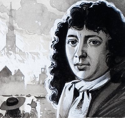 Samuel Pepys y el Gran Incendio de Londres de Angus McBride