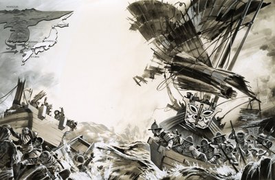 La Armada Condenada de Kublai Khan de Angus McBride