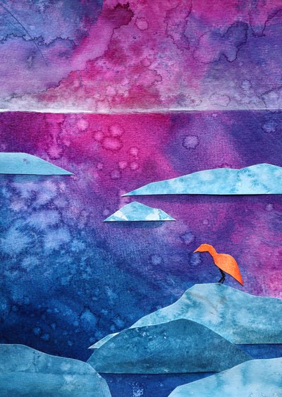 El pájaro naranja de ensueño de Ania Witwitzka