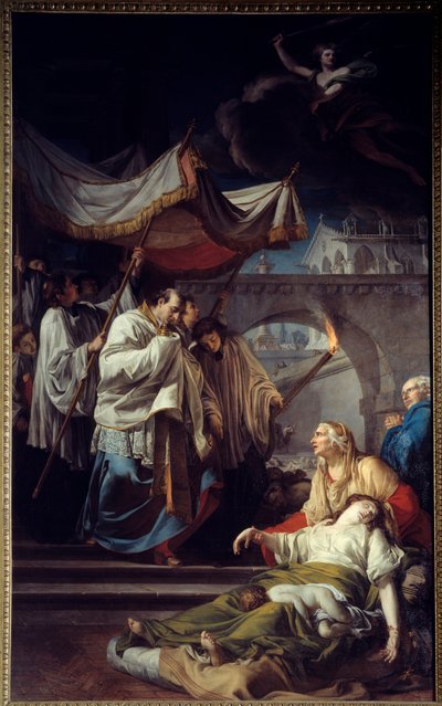San Carlos Borromeo comunicando a los pestíferos de Anicet Charles Gabriel Lemonnier