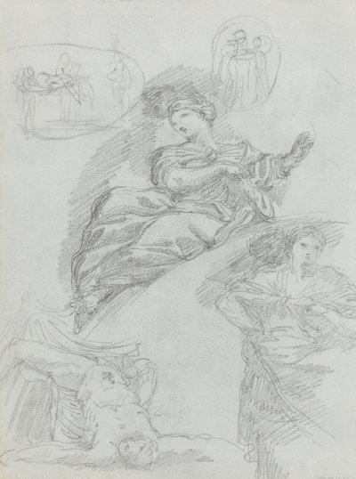 Estudios de Figuras de Anicet Charles Gabriel Lemonnier