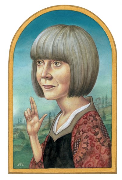 Ann Rice, 2012 (acrílico sobre tabla ilustración) de Anita Kunz