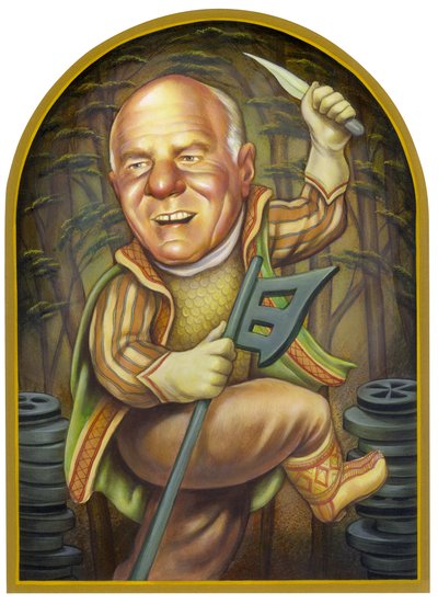 Barry Diller, 2002 (acrílico sobre tabla ilustración) de Anita Kunz