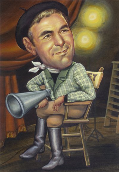 George Clooney, 2002 (acrílico sobre tabla ilustración) de Anita Kunz