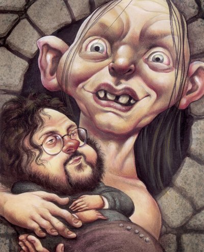 Gollum, 2002 (acrílico sobre cartón ilustración) de Anita Kunz