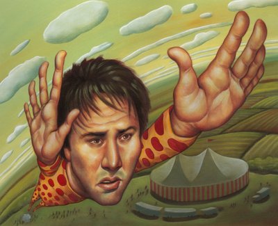 Keanu Reeves, 2000 (acrílico sobre tabla ilustración) de Anita Kunz
