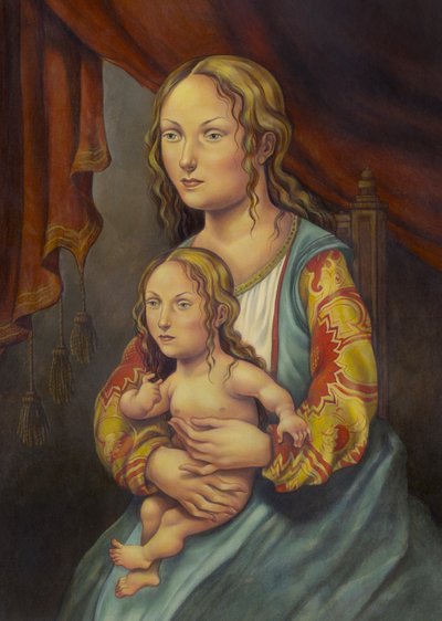 De tal madre tal hija, 2005 (acrílico sobre tabla ilustración) de Anita Kunz