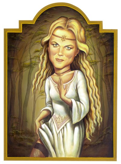 Nicole Kidman, 2002 (acrílico sobre tabla ilustración) de Anita Kunz