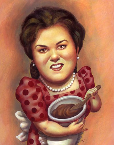 Rosie, 2001 (acrílico sobre tabla ilustración) de Anita Kunz