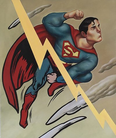 Superman, 2000 (acrílico sobre tabla ilustración) de Anita Kunz