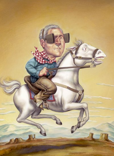 That Vision Thing, 2003 (acrílico sobre tabla ilustración) de Anita Kunz