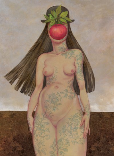 The Daughter Of Man, 2016 (pintura acrílica sobre tabla ilustración) de Anita Kunz