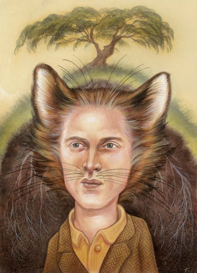 Wes Anderson, 2009 (acrílico sobre tabla ilustración) de Anita Kunz