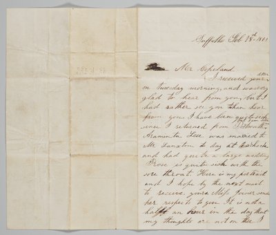 Carta a John Copeland de su esposa Ann, 18 de febrero de 1861 de Ann Hurst Copeland