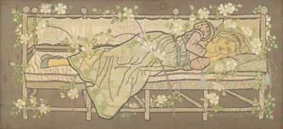 La Bella Durmiente (bordado en seda) de Ann MacBeth