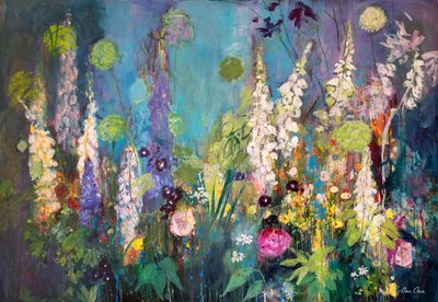 Jardín que oscurece, Chelsea, 2019 (acrílico) de Ann Oram