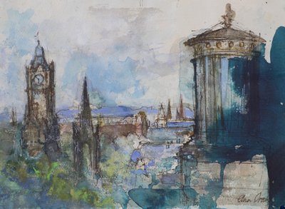 Desde Calton Hill, Edimburgo de Ann Oram