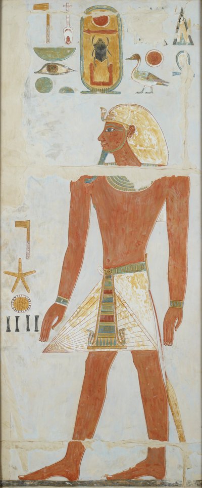 Copia de pintura mural, Deir el Bahri Gran Templo, Capilla de Anubis de Anna