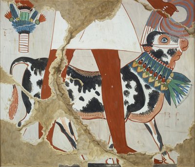 Copia de pintura mural de la tumba privada 226 de Heqareshu, Tebas I, 1, 327, siglo XX de Anna