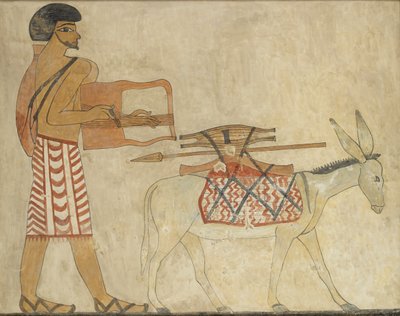 Copia de pintura mural, tumba privada 3 de Khnumhotpe III, Beni Hasan de Anna