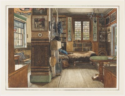 Biblioteca de Sir Lawrence Alma-Tadema en Townshend House, Londres de Anna Alma Tadema