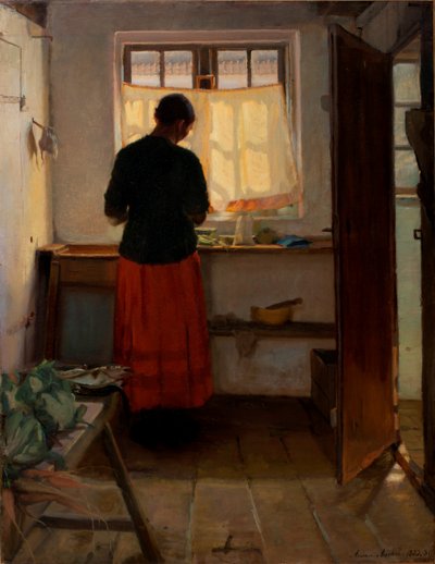 La doncella en la cocina de Anna Ancher