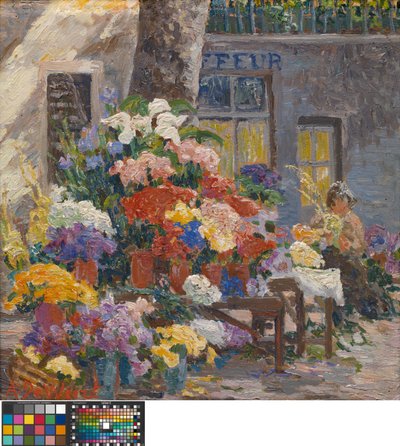 Mercado de flores de Menton (Costa Azul) de Anna de Weert