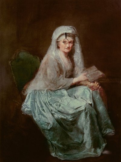 Autorretrato con monóculo, 1777 de Anna Dorothea Therbusch