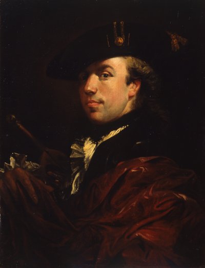Retrato de un pintor, segunda mitad del siglo XVIII de Anna Dorothea Therbusch Lisiewska