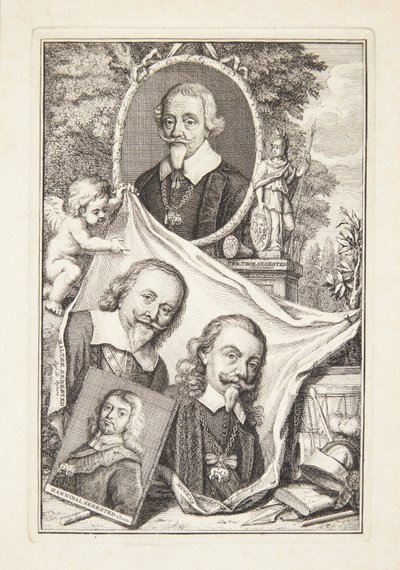 Retrato de grupo de miembros de la familia Sehested de Anna Folkema