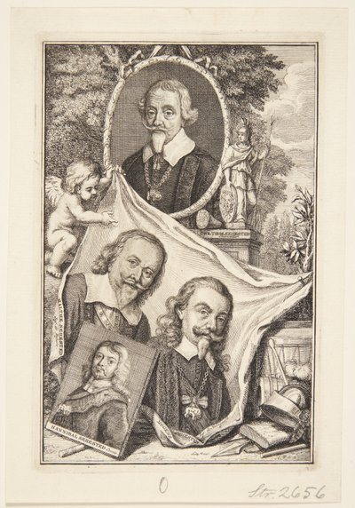 Retrato de miembros de la familia Sehested de Anna Folkema
