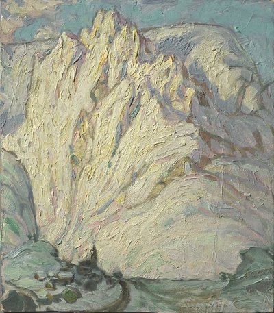 Montañas nevadas. Estudio de Lofoten, 1930 de Anna Katarina Boberg