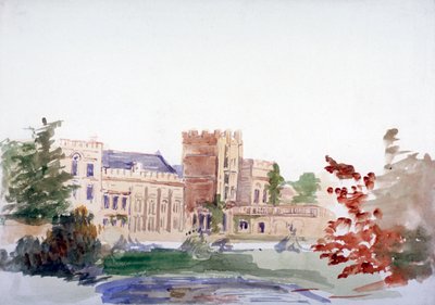 Castillo visto a través de los árboles de Anna Lea Merritt
