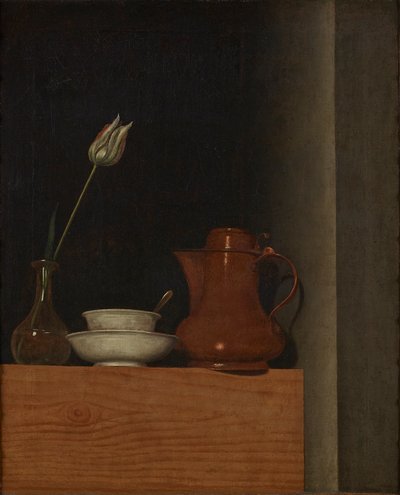 Bodegón con jarra y tulipán de Anna Maria Punz