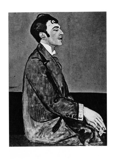 Retrato del poeta Osip Mandelstam 1891-1938 de Anna Mikhaylovna Zelmanova Tchudovskaya