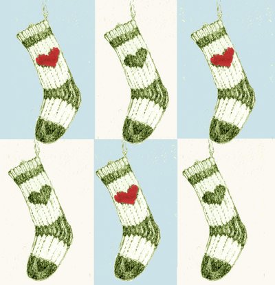 Calcetín de Navidad de Anna Platts