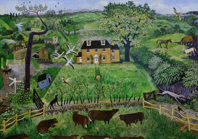 Cedar Cottage, 2016 (acrílico) de Anna Pugh
