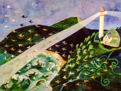 Encontrar el camino, 2004 (acrílico) de Anna Pugh