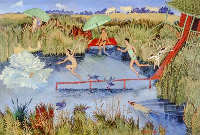 Día caluroso, 2009 (acrílico) de Anna Pugh