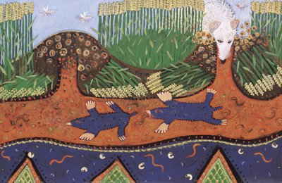 Topo en la colina 2, 2016 (acrílico) de Anna Pugh