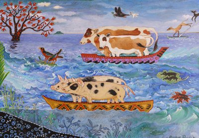 Fuera del Arca, 2018 (acrílico) de Anna Pugh