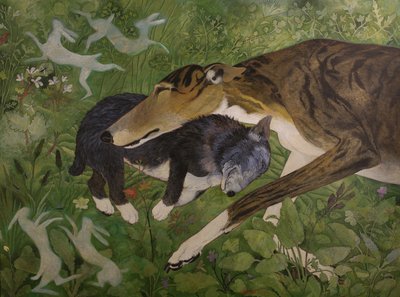 Sueños compartidos, 2015 (acrílico) de Anna Pugh
