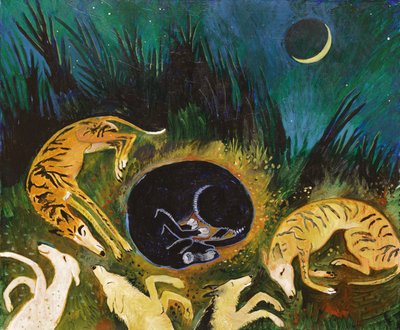 Sleeping Dogs, 2017 (acrílico) de Anna Pugh
