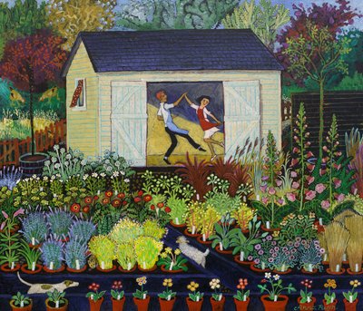 Pausa para el té, 2017 (acrílico) de Anna Pugh