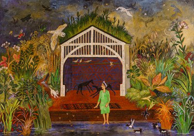 Tewit to Woo, 2018 (acrílico) de Anna Pugh