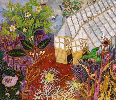 El invernadero, 2017 (acrílico) de Anna Pugh