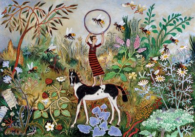 Entrenando a las abejas, 2012 (acrílico) de Anna Pugh