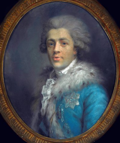 Retrato del Conde Ignacy Potocki (1750-1809). (Retrato del conde Roman Ignacy Franciszek Potocki). Obra de Anna Gault de Saint Germain (Rajecka) (hacia 1760-1832), pastel sobre papel, hacia 1784. Arte polaco de Anna Rajecka Gault de Saint Germain